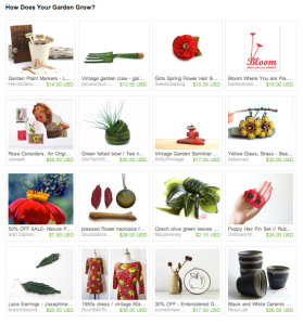 How Does Your Garden Grow Treasury by Instantkarmashop.etsy.com